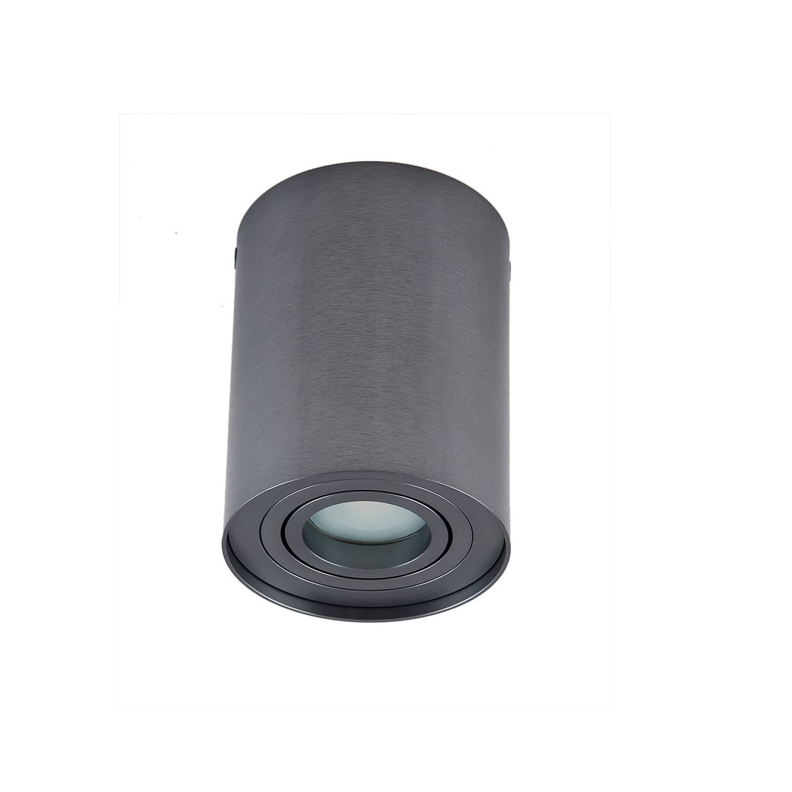 Arcchio Deckenspot Jolina, rund, gunmetal, 13 cm, Metall