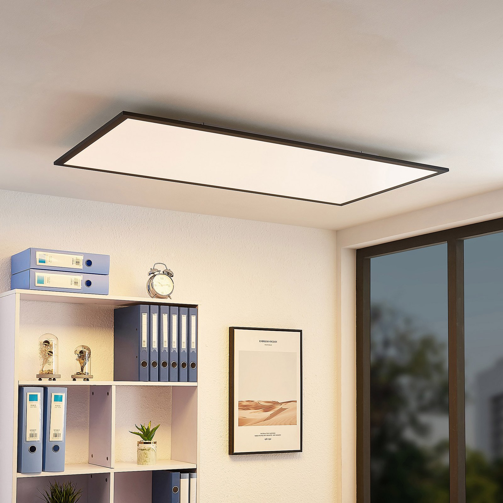 Nelios Ceiling Lamp LED 4000K 120x60 Black - Lindby