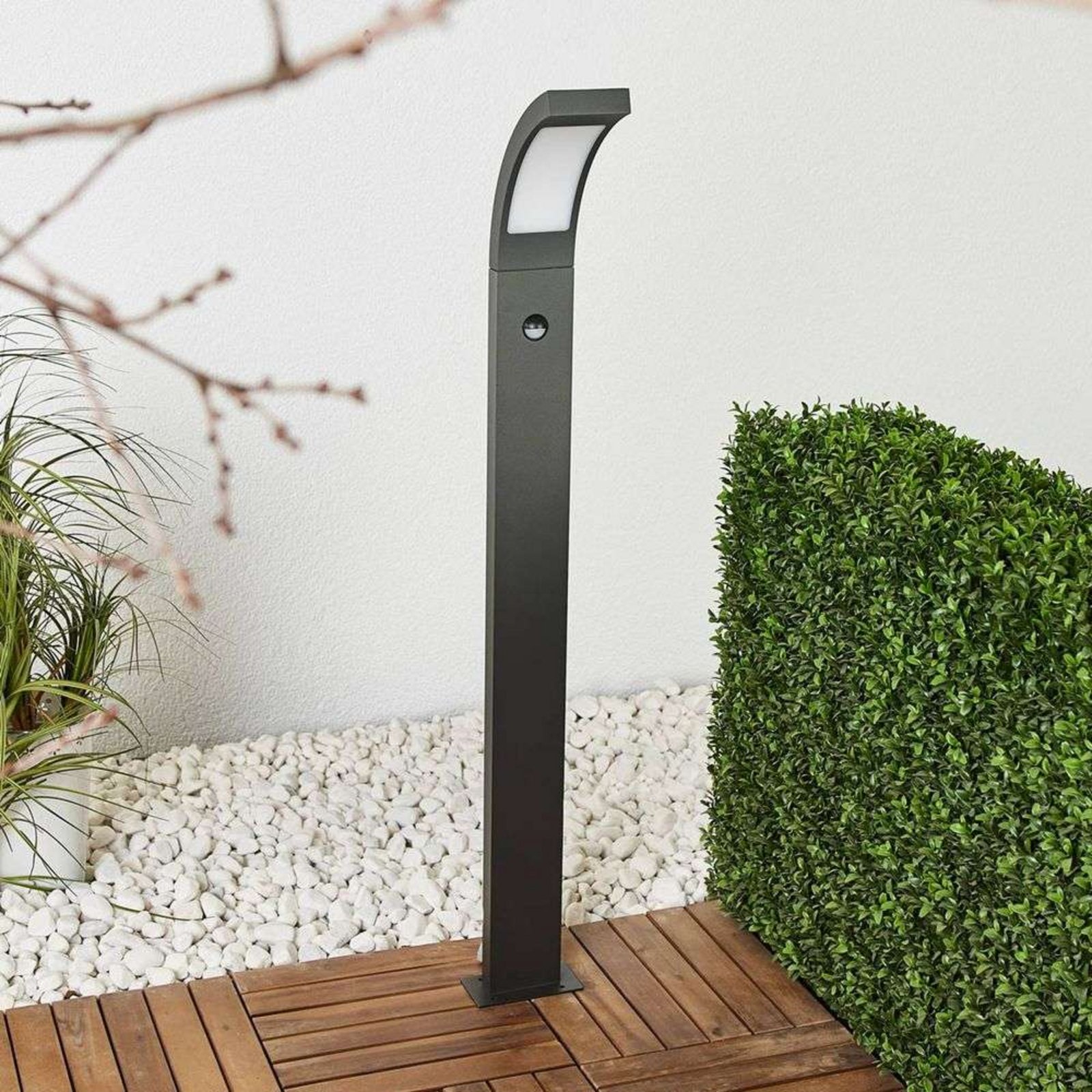 Juvia LED Kerti Lámpa H100 Érzékelővel Graphite - Lucande