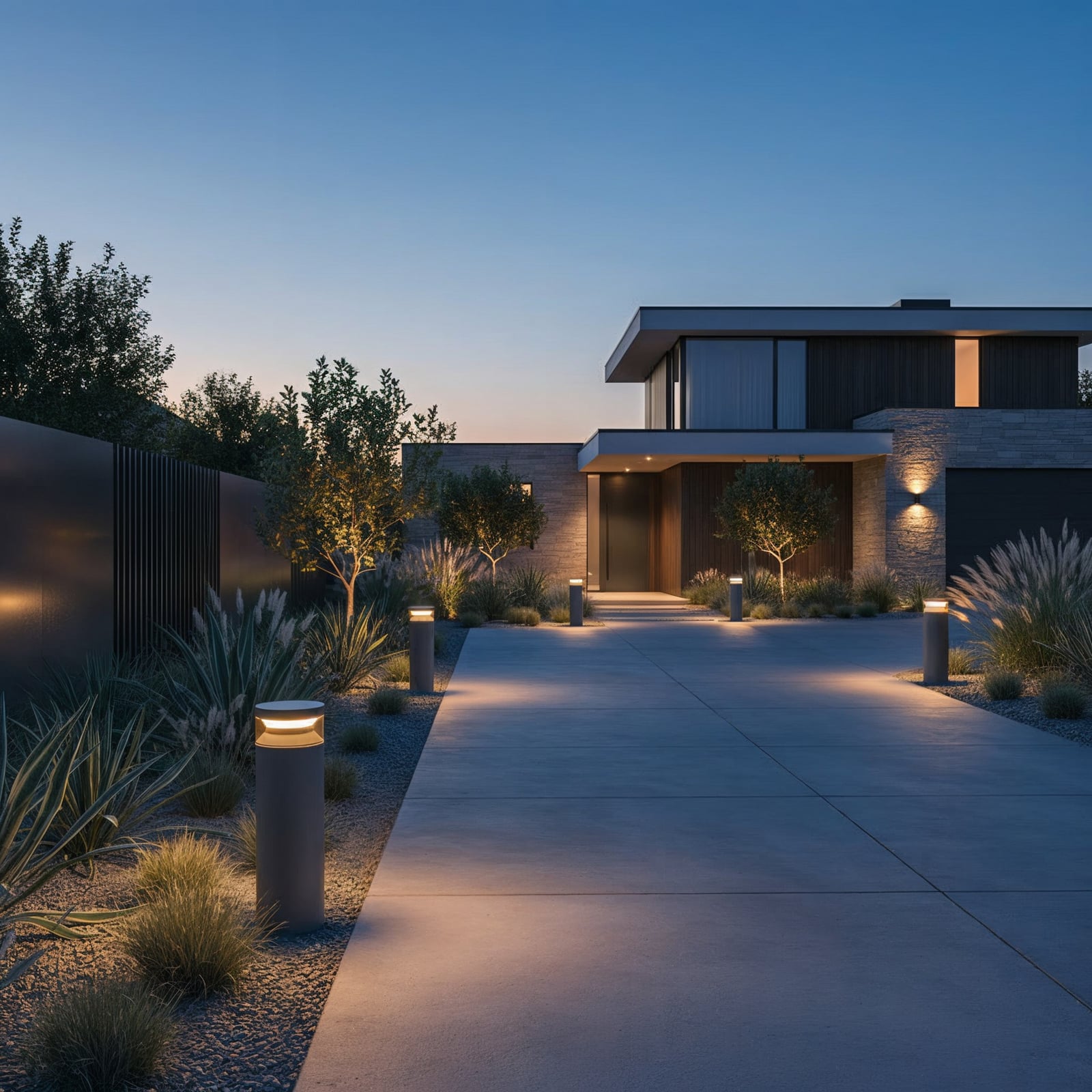 Ideal Lux Słupek oświetleniowy LED Boeing, antracyt, wysokość 40 cm