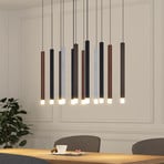 Lucande, suspension LED Stoika, 80 cm, 16 éléments, angulaire