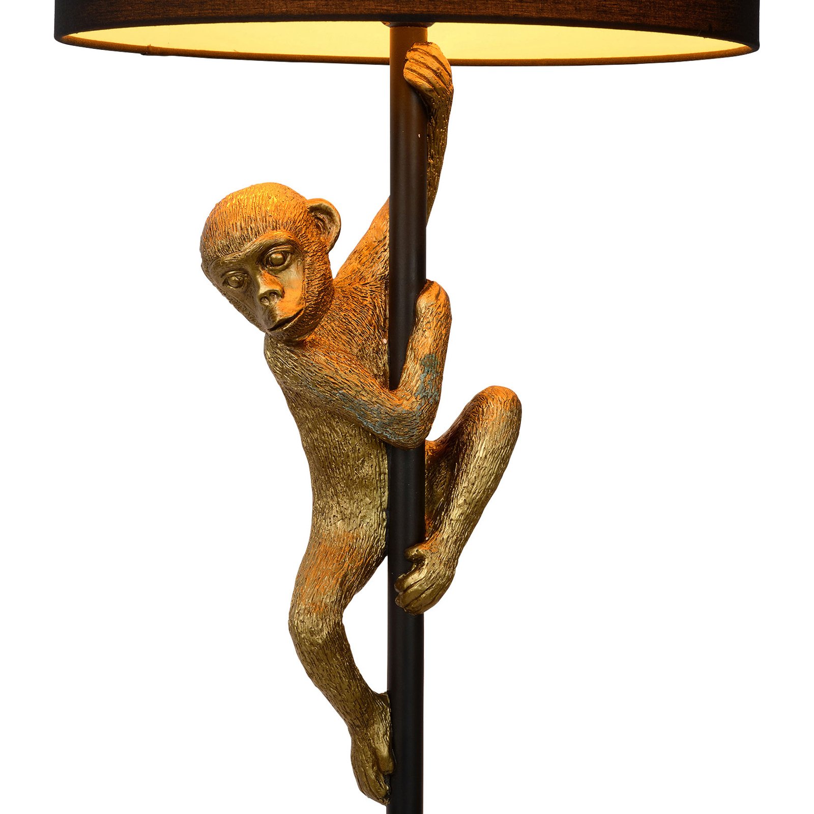 Lampa stojąca Extravaganza Chimp, złoty mat/czarny