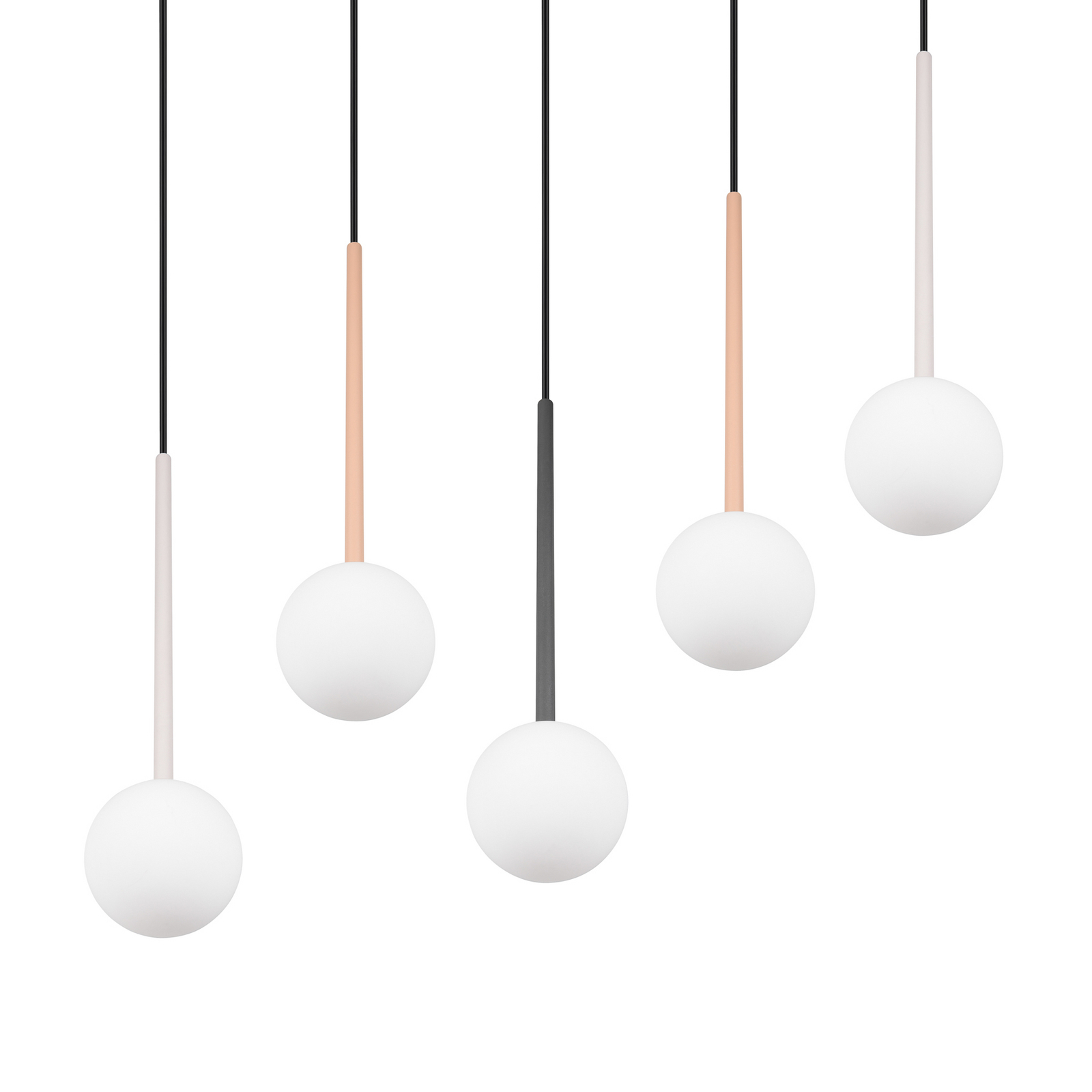 Piekaramā lampa „Firano“, krāsaina, garums 107 cm, metāla, ar 5 spuldzēm. Piekaramā lampa „Firano“, krāsaina, garums 107 cm, metāla, ar 5 spuldzēm.