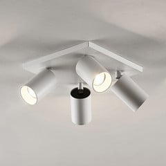Arcchio Foco Brinja, blanco, angular, Ø 6 cm, 4 luces, GU10