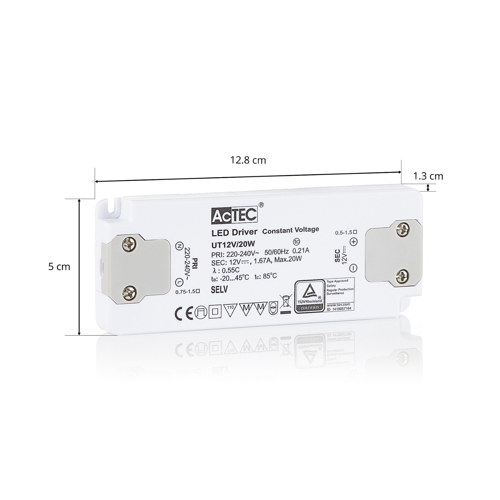 AcTEC Slim LED ovladač CV 12V, 20W