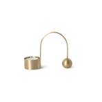 ferm LIVING Teelichthalter Balance, poliert, Messing, 13 cm