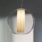 Modo Luce Bolla függő lámpa szövet fehér Ø 50 cm