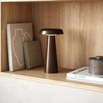 LED table lamp Arcello dimmable, brass burnished