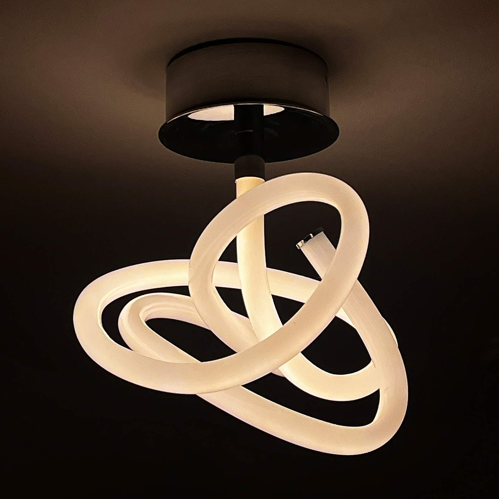 Ghost LED-Deckenlampe, chrom/weiß, Ø 24 cm - 101 Copenhagen