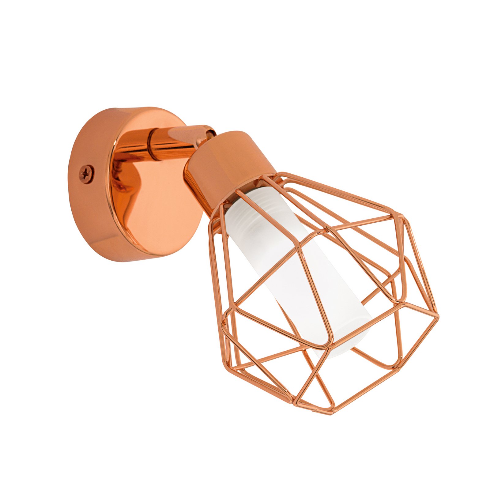Zapata LED zidna svjetiljka boje bakra u kaveznom izgledu