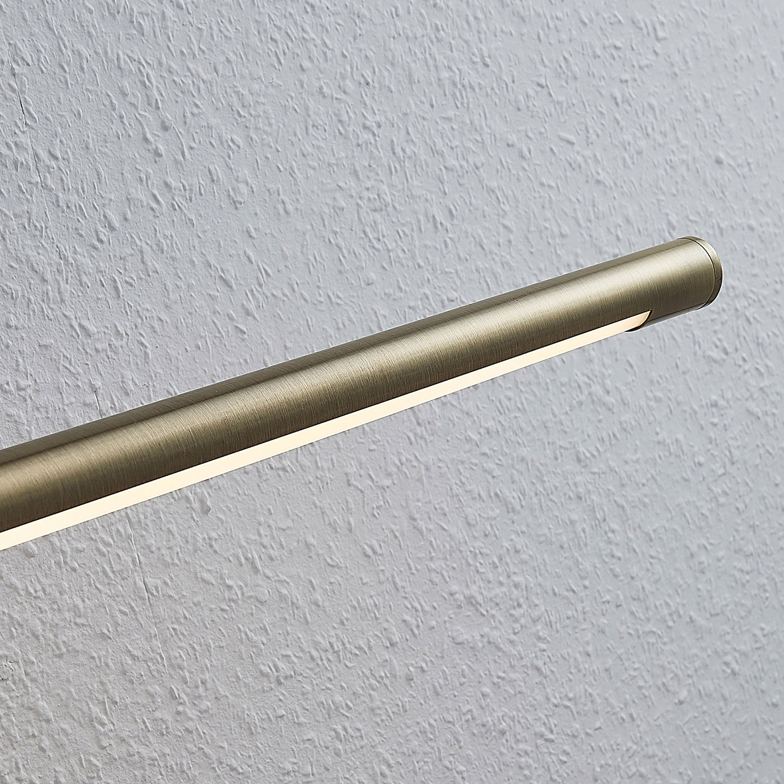 LED obrazová svítilna Mailine, patinovaná mosaz