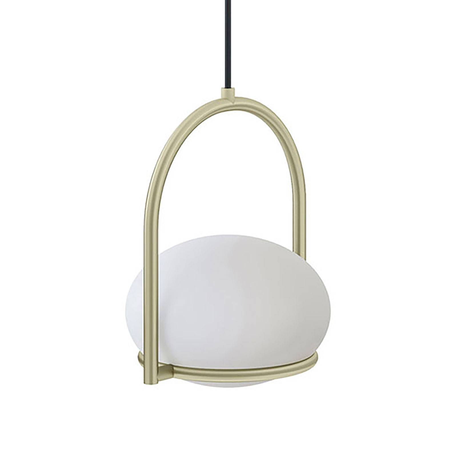 Photos - Chandelier / Lamp Leds C4 LEDS-C4 Coco Single hanging light, gold/white 