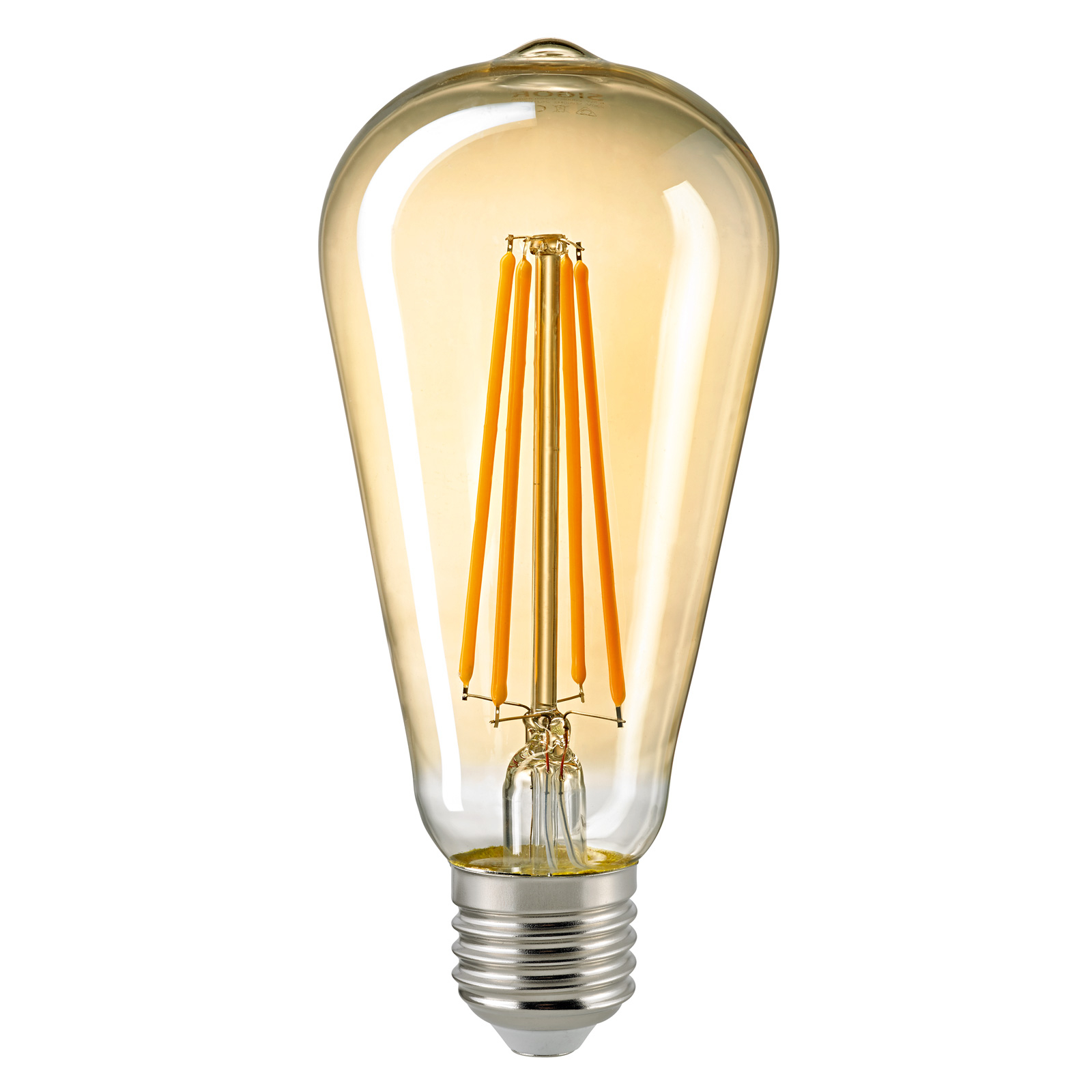 LED-Lampe E27 ST64 4,5W Filament Rustika gold