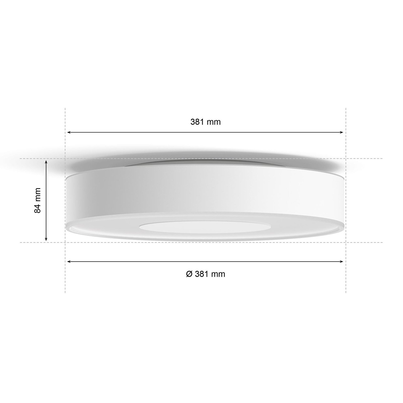 Philips Hue Xamento LED-Deckenleuchte weiß 38cm