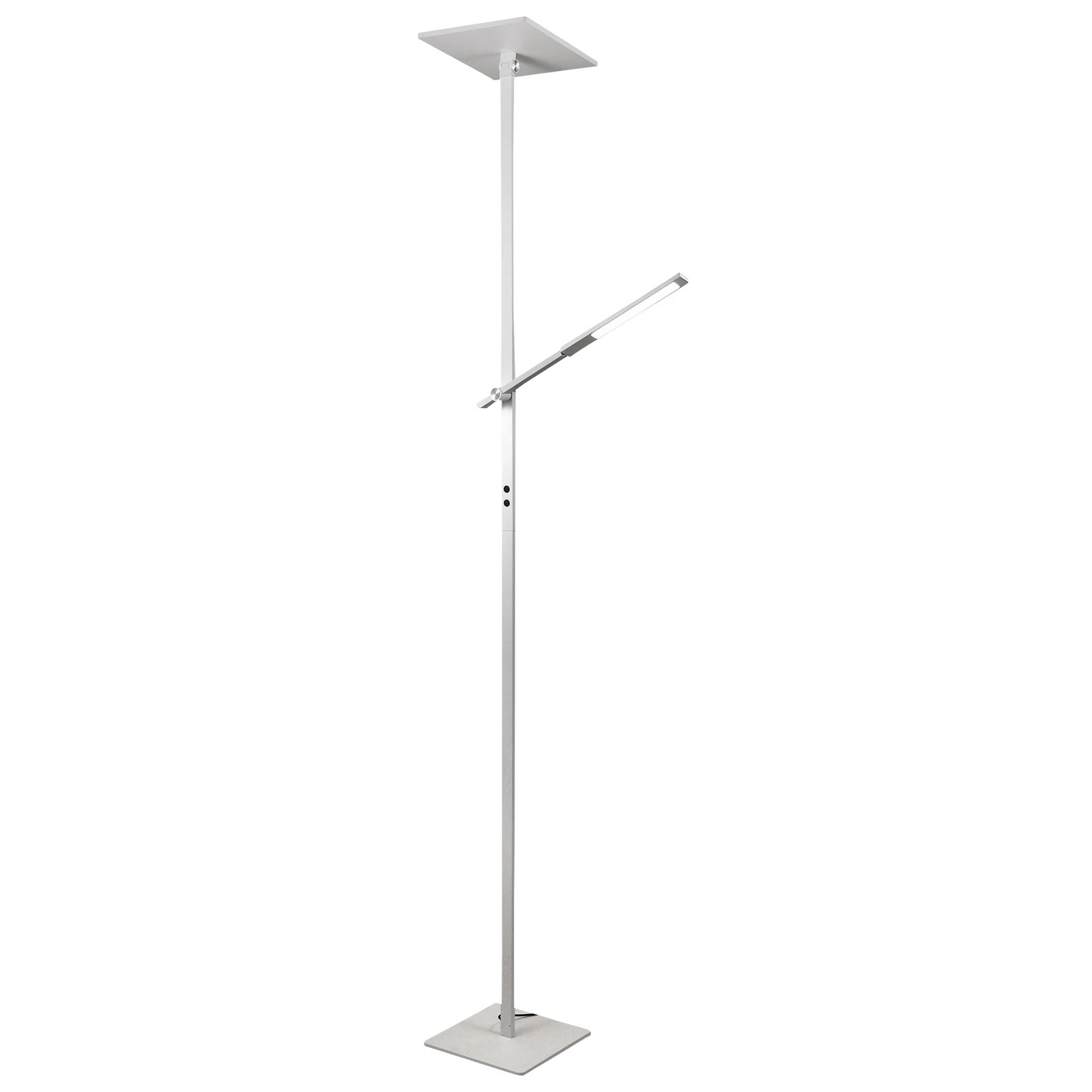 LED-Stehleuchte Ideal mit Lesearm, weiß