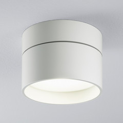 Egger DLS Plafón LED Piper, Ø 11 cm, blanco