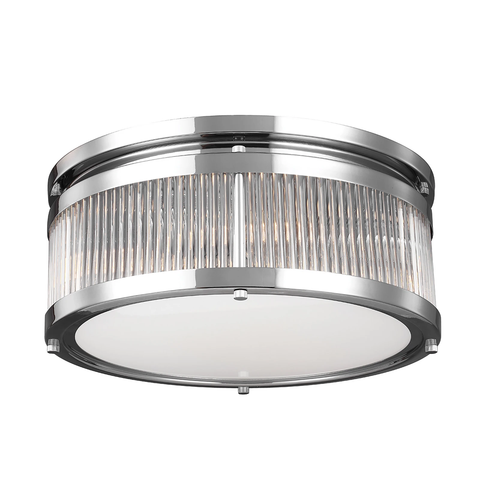 LED-Deckenleuchte Paulson IP44 chrom Ø 38,1 cm