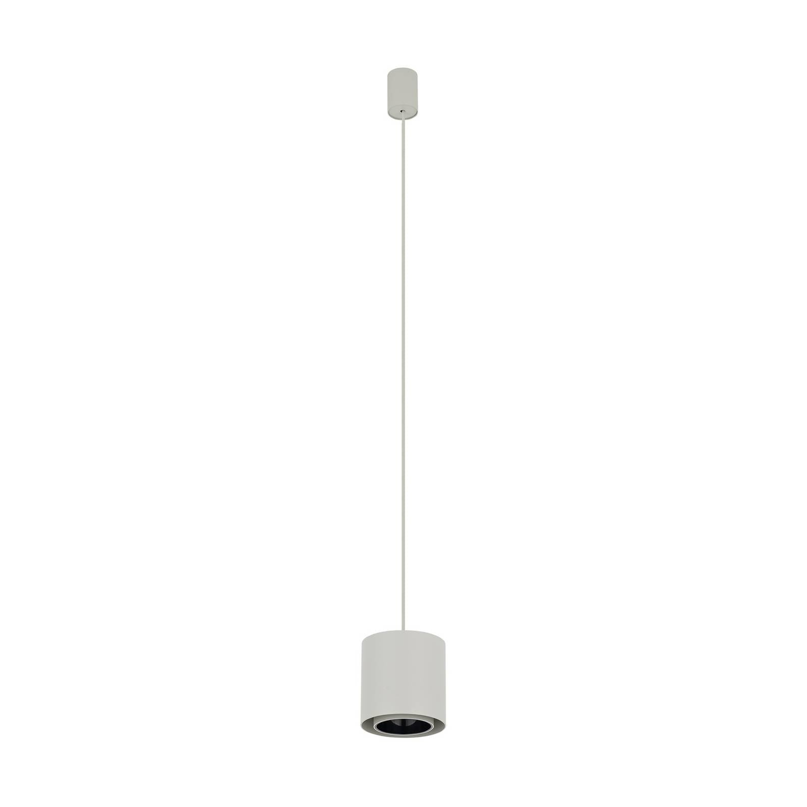 Hängeleuchte Point Duo, seidengrau, Stahl, Ø 13 cm, GU10