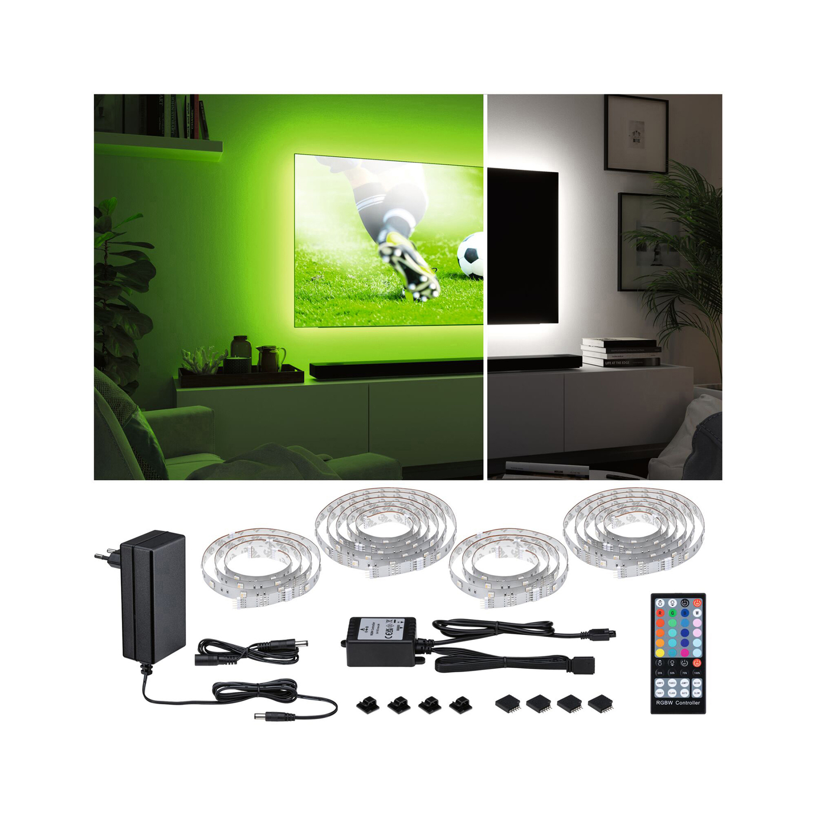 Paulmann MaxLED 250 RGBW comfort set 75” TV