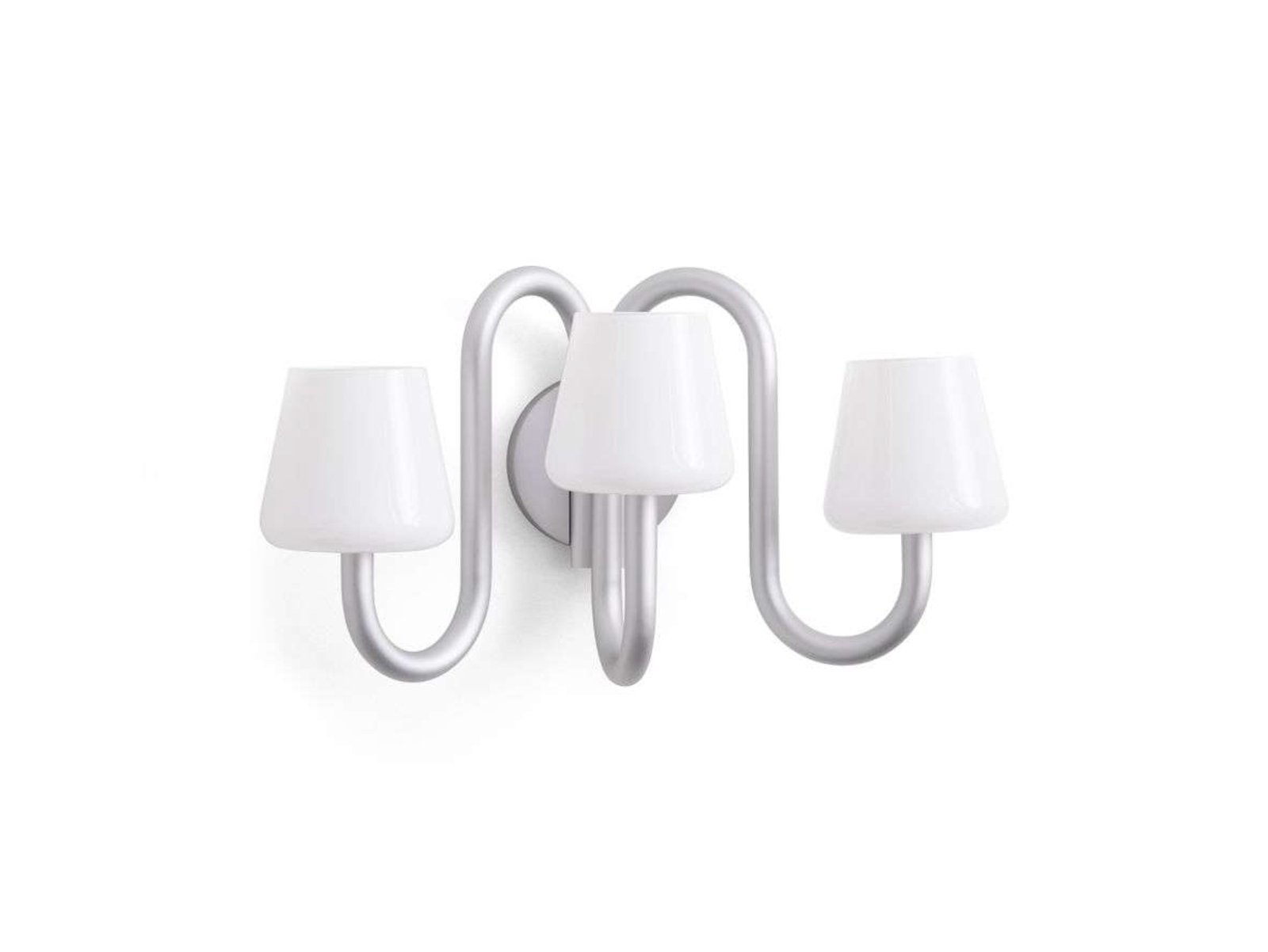 Apollo Sconce Vägglampa Alu/White Opal - HAY