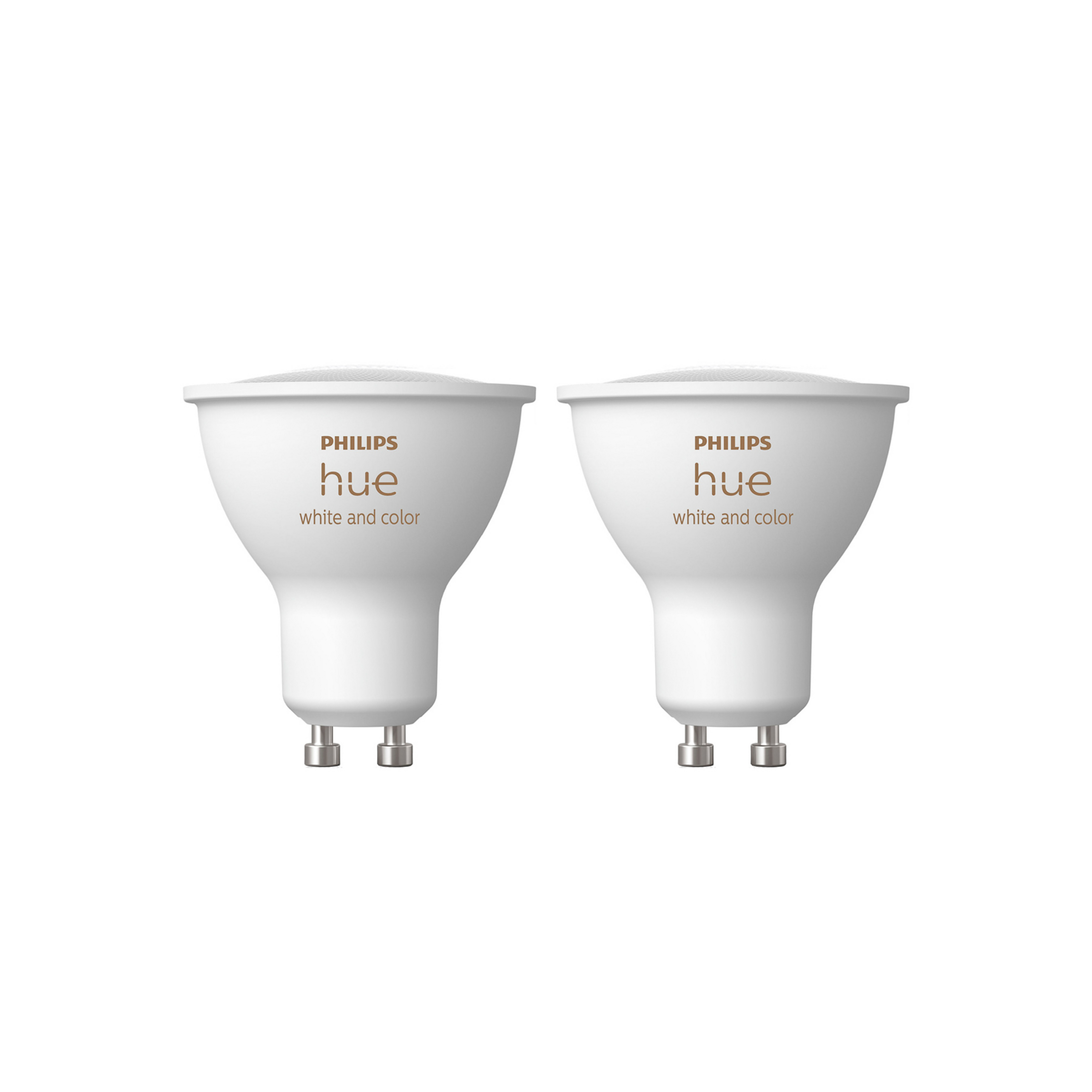 Philips Hue White+Color Ambiance LED GU10 4,2 W, embalagem com 2 unidades