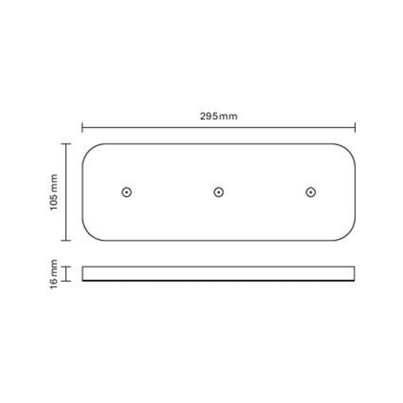 Oplaadstation voor accu-tafellamp Facetta / Veluna, 3 plaatsen