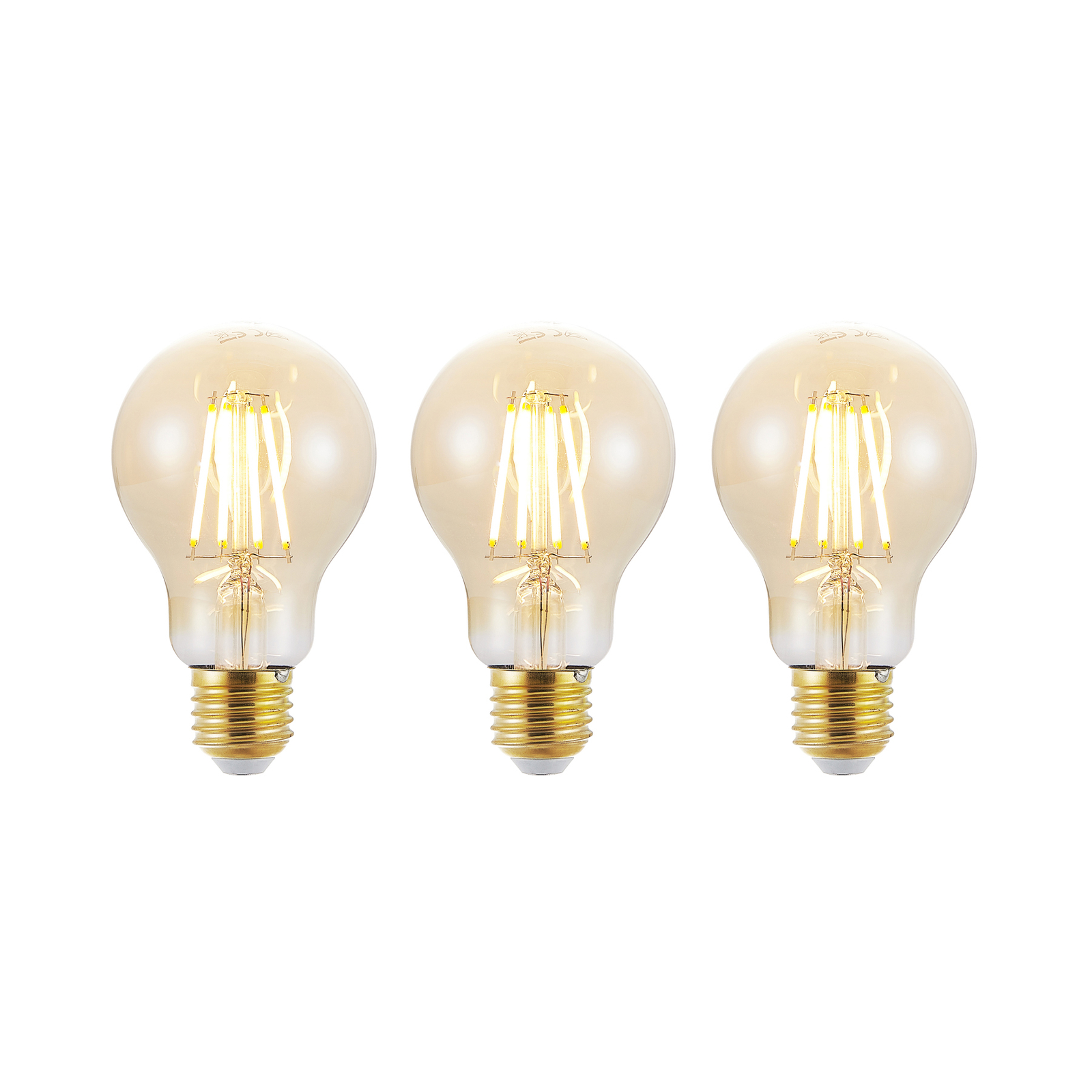 LED-Lampe E27 6,5W 825 amber 3-Step-Dimmer 3er-Set