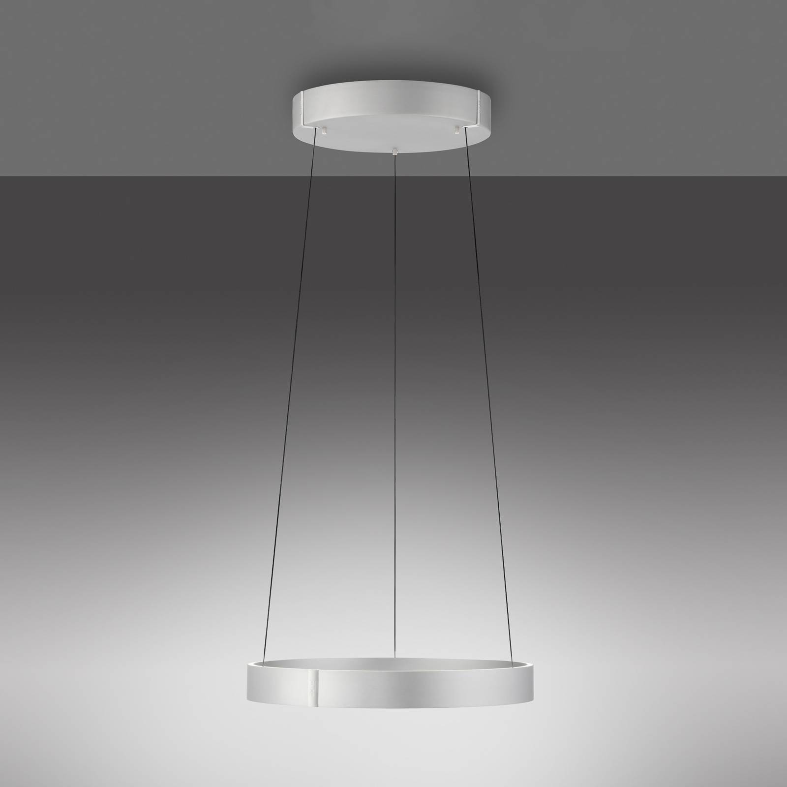 PURE lampa wisząca LED E-Clipse, aluminium Ø 50 cm metal CCT