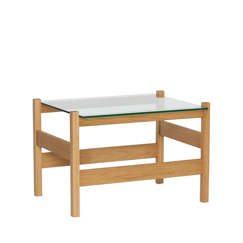 Produktfoto för Hübsch - Ledge Side Table - Sidobord - Natural - 66x52xh45cm