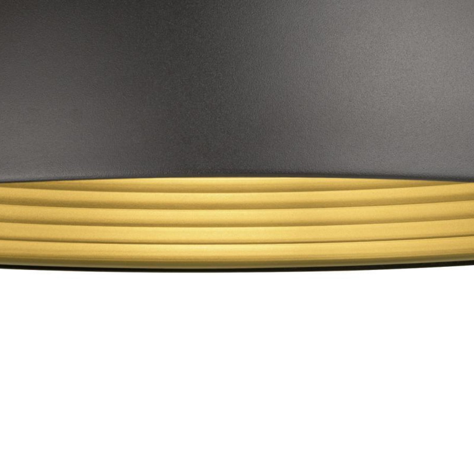 SLV Lampă suspendată Forchini M 50 cm negru/auriu metal - Camera de zi / sufragerie - Modern - negru auriu