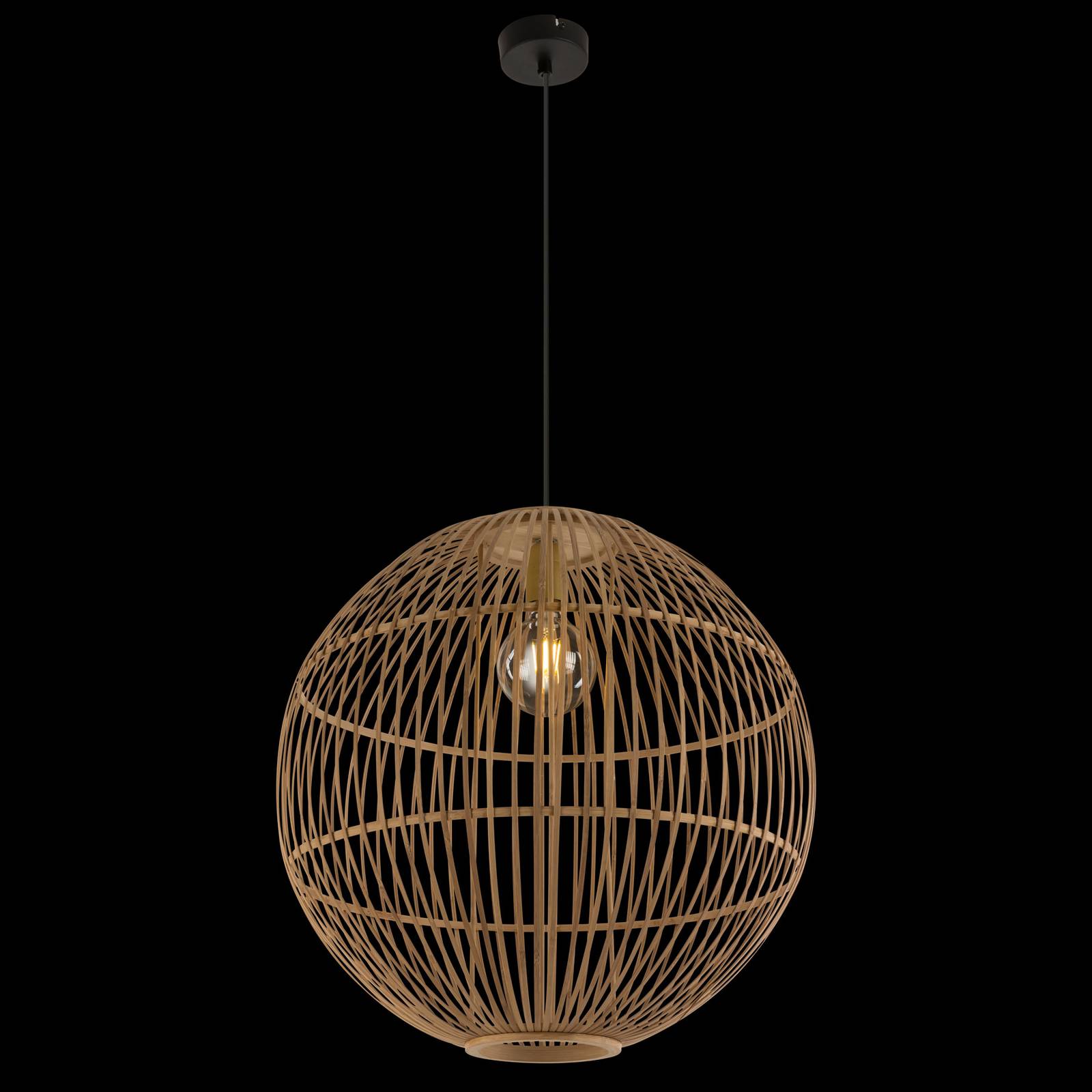 Suspension Hildegard en bambou, Ø 50 cm