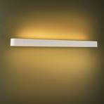 Zidna svjetiljka Soft, širina 90 cm, bijela, aluminij, G13