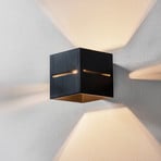 Top wall light up/down, black body