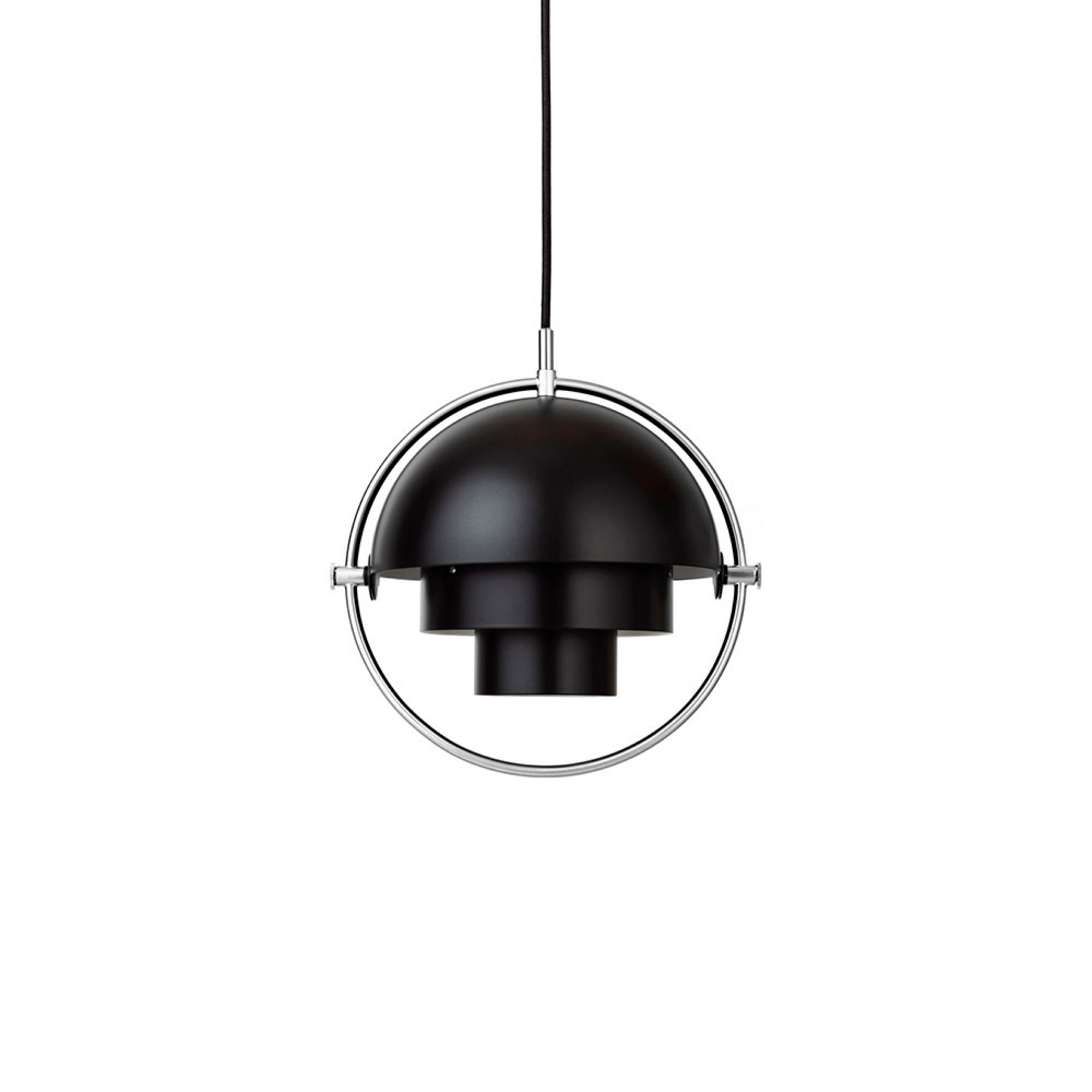Multi-Lite Riippuvalaisin S Chrome/Black - GUBI
