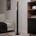 Φωτιστικό δαπέδου Barbotto LED σε μαύρο / δρύινο look