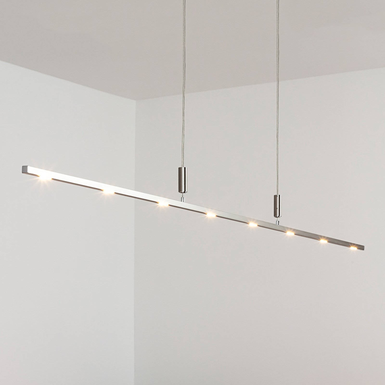 Tolu Pendelleuchte L180 Nickel/Chrome - Lucande