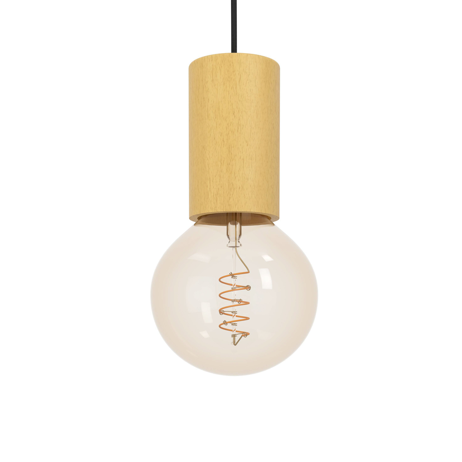 Pozueta 1 pendant light, 1-bulb, black/brown