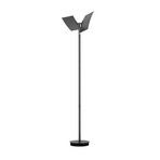 LED vloerlamp Twice, antraciet geanodiseerd, 185 cm, metaal, CCT