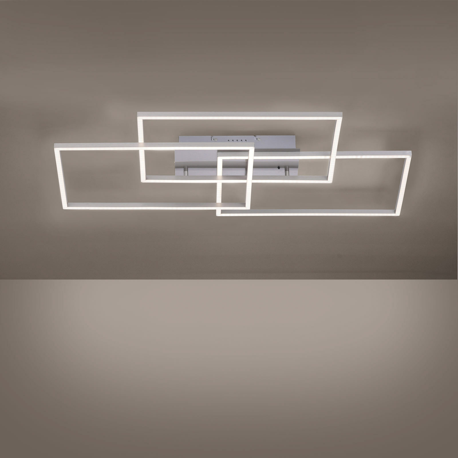 LED Deckenleuchte Florin 3 Rechtecke Lichtfarbe Variabel Lampenwelt Dimmbar CCT 