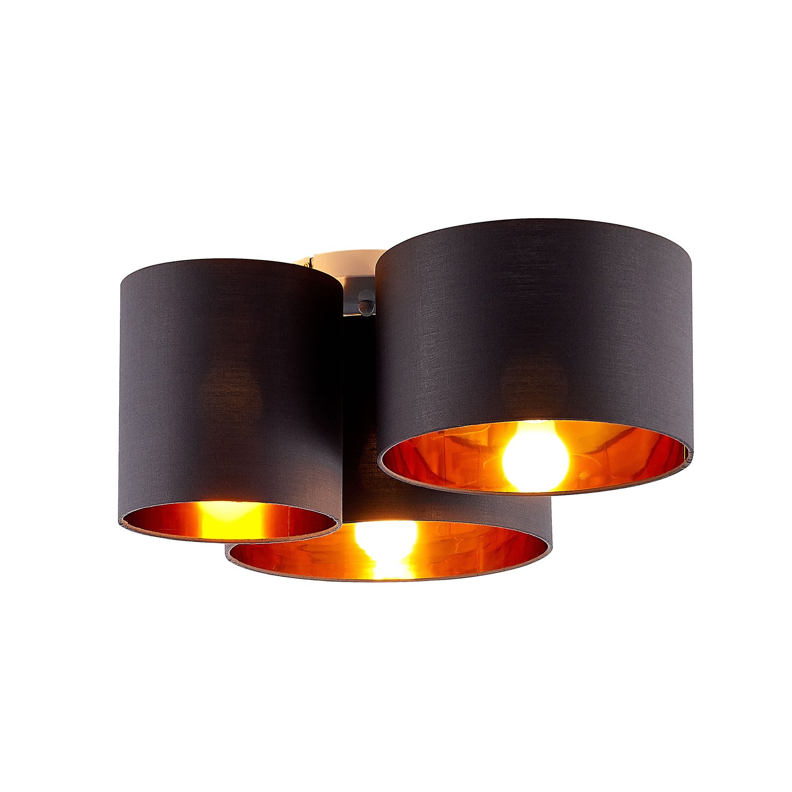 Laurenz Ceiling Lamp Grey/Gold - Lindby