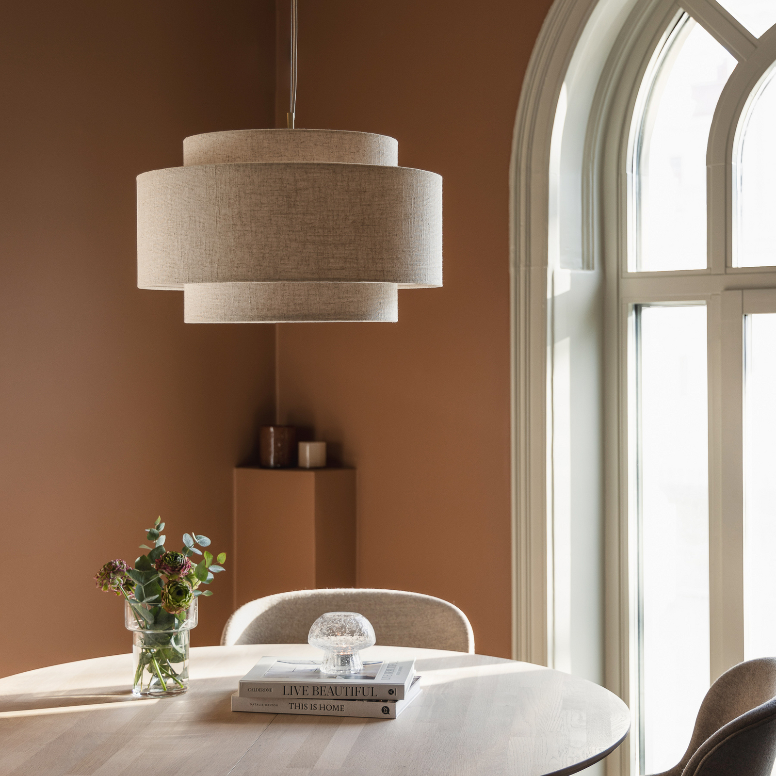 Globen Lighting hanglamp Noah Bouclé, Ø 50 cm, beige Globen Lighting hanglamp Noah Bouclé, Ø 50 cm, beige