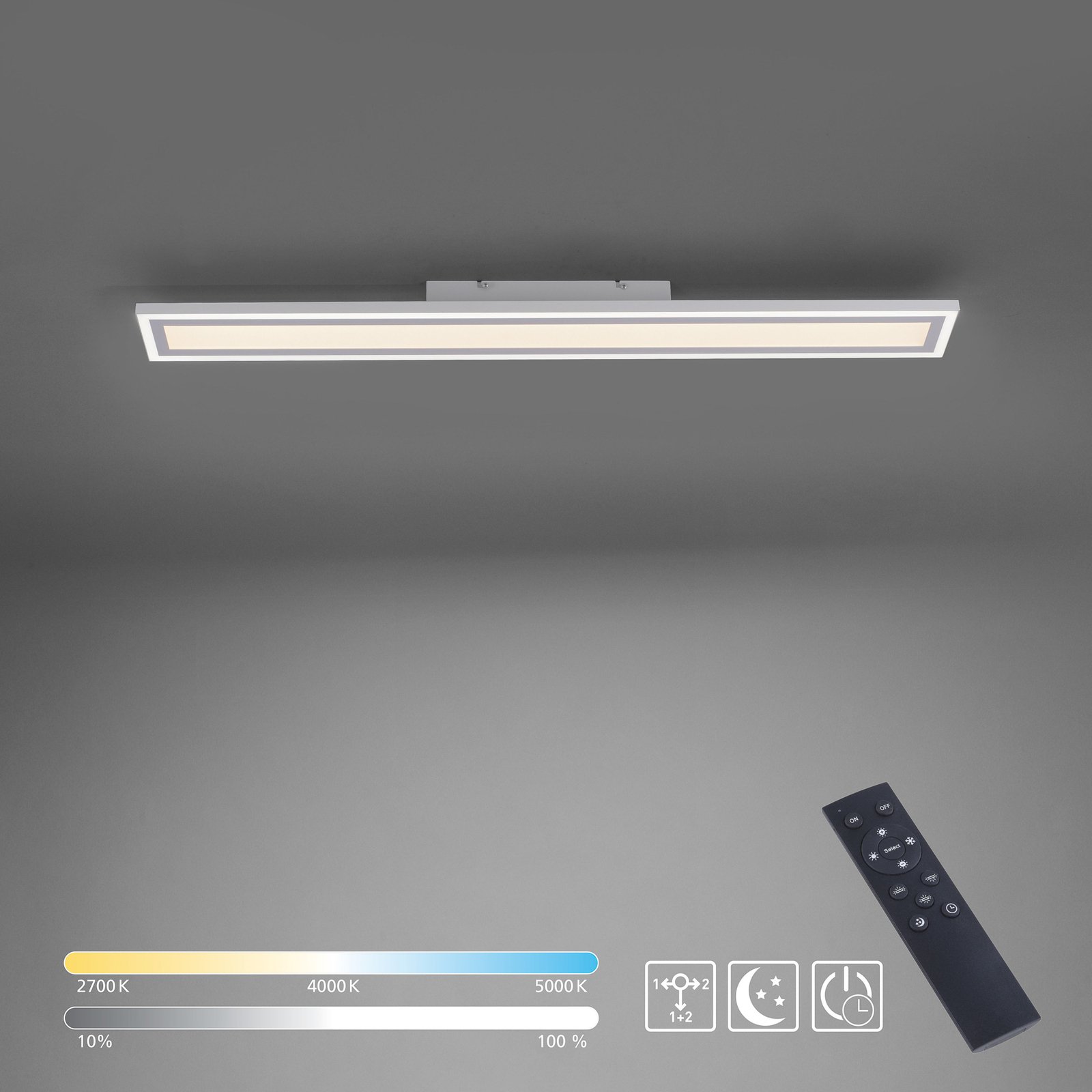 LED stropna svjetiljka Edging CCT, 100 x 12 cm