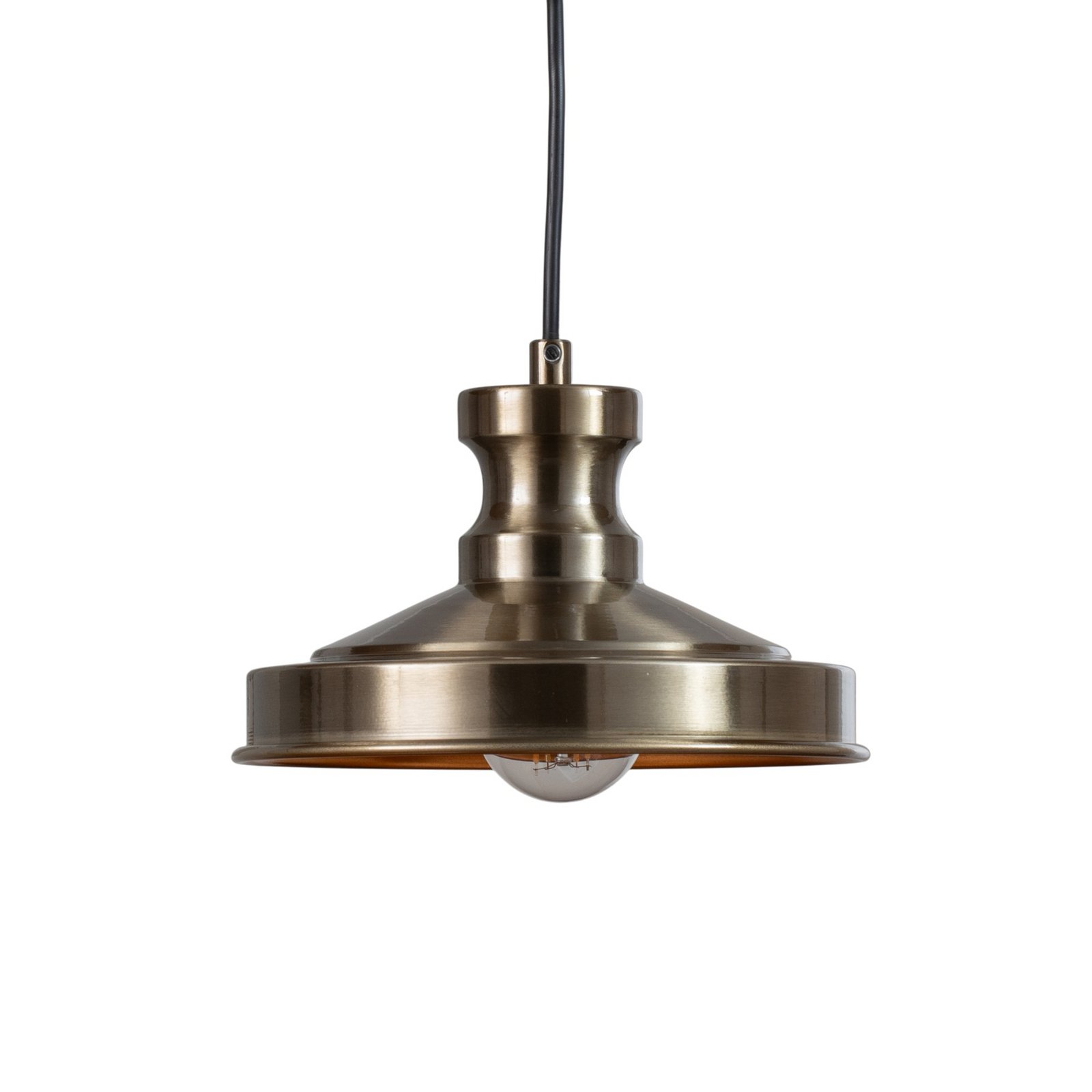 Hengelampe Berceste 9263, 3 lyskilder, gammel messingfarge, E27