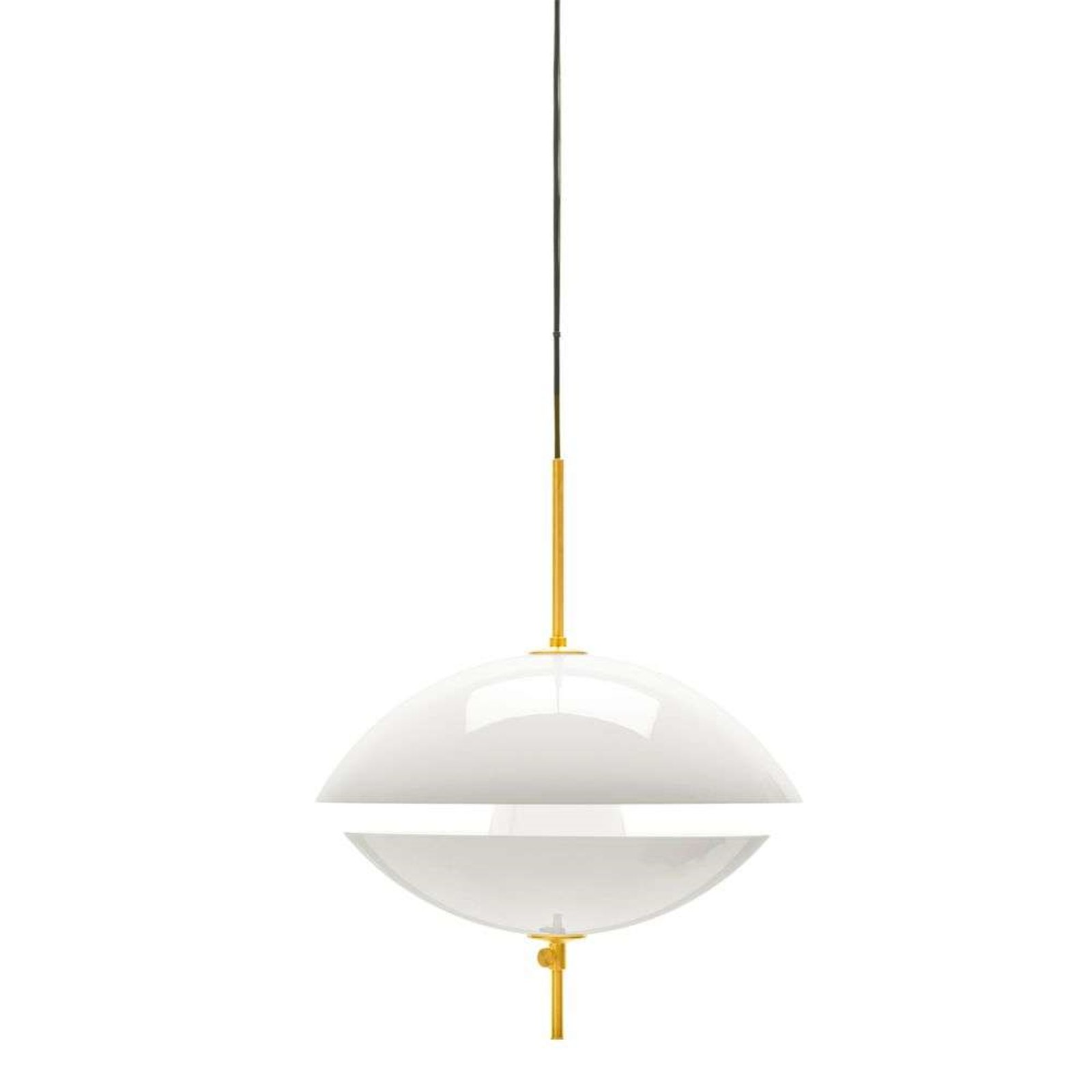 Clam Lampada a Sospensione Ø550 Opal/Brass - Fritz Hansen