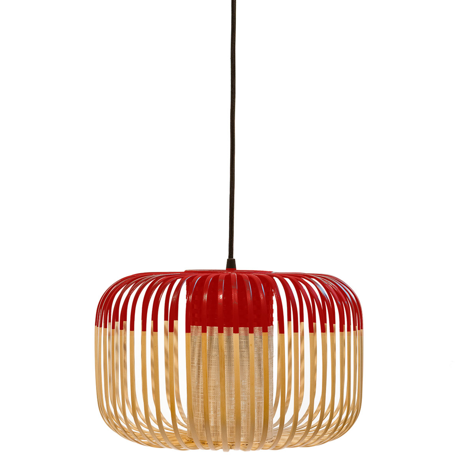 Forestier Bamboo Light S hanglamp 35 cm rood