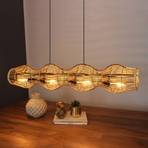 Bamboe hanglamp, naturel, 4-lamps