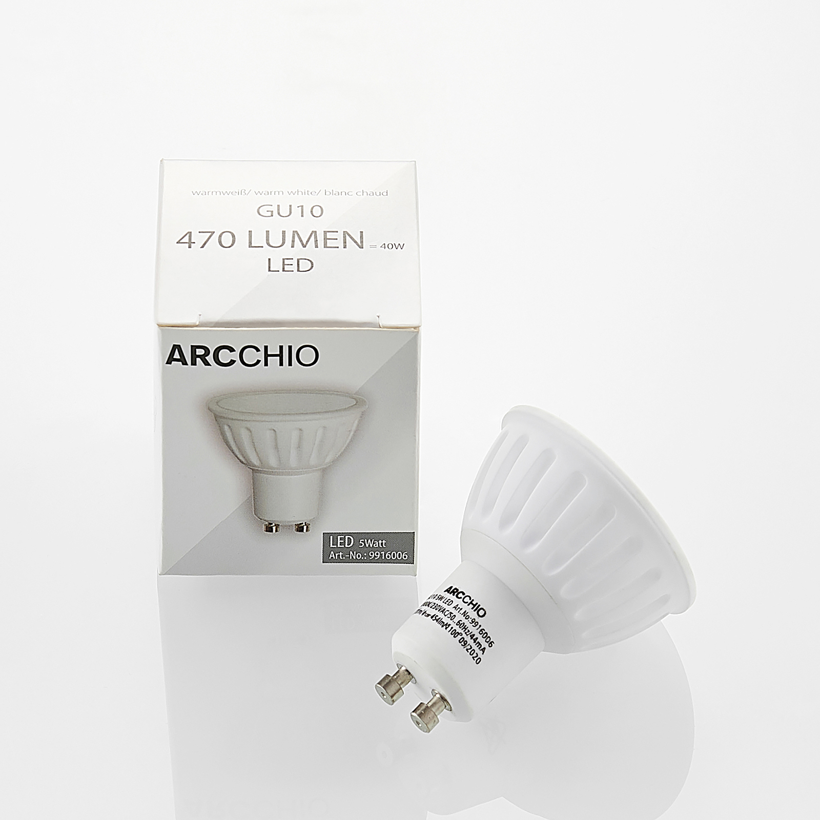 Arcchio reflectora LED GU10 100° 5W 3.000K