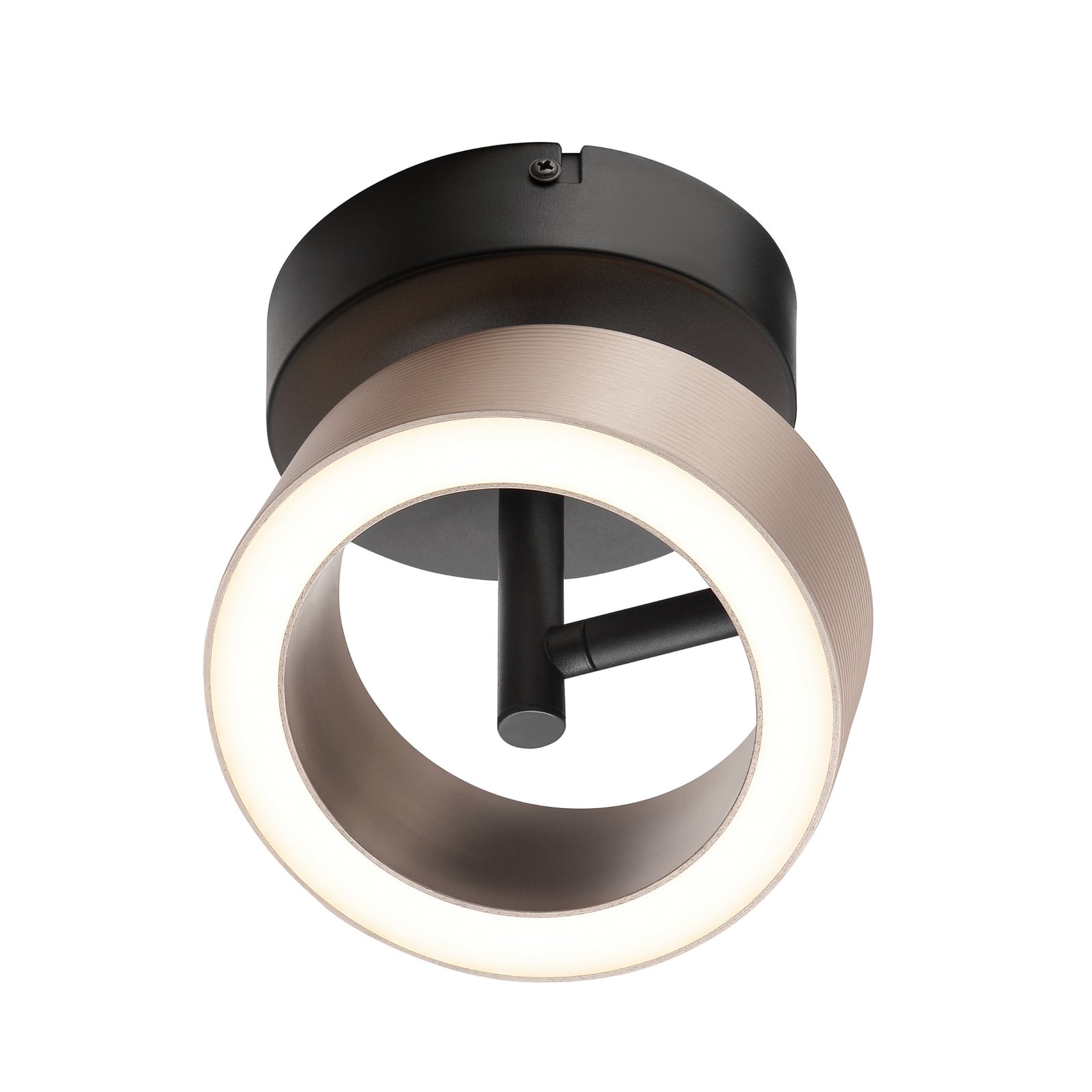 LED-uplight Axion, svart/brun, Ø 15 cm, Memory, CCT LED-uplight Axion, svart/brun, Ø 15 cm, Memory, CCT
