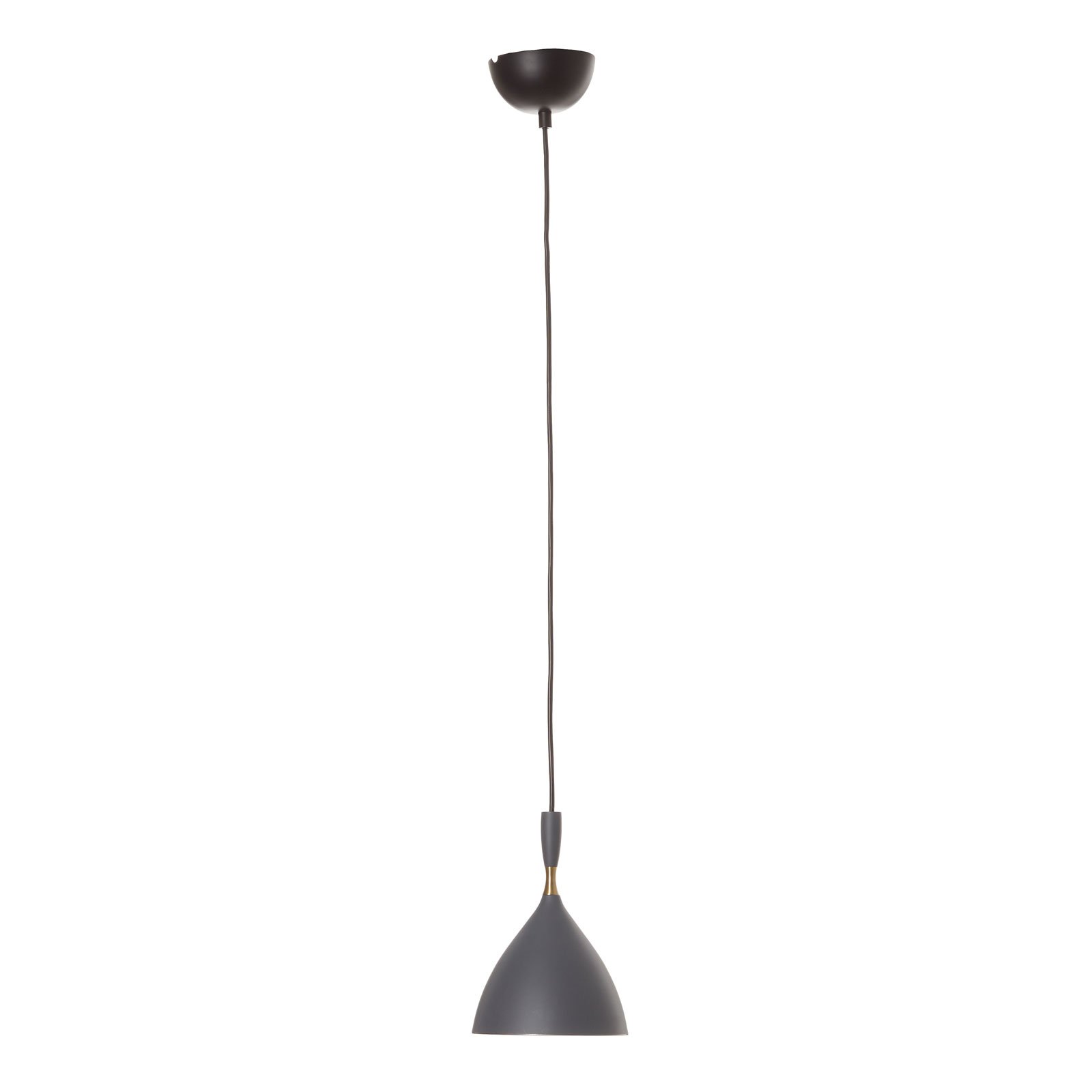 Dark grey hanging light Dokka, made of steel