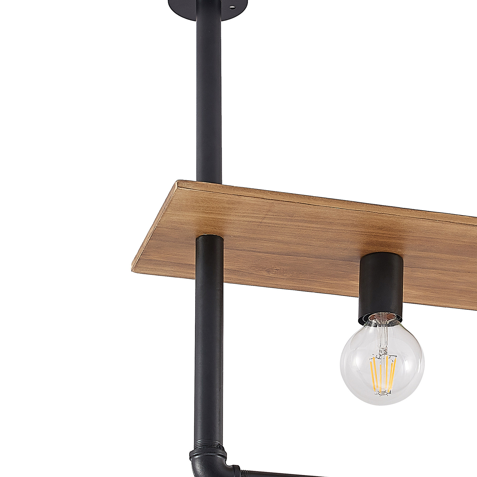Kirista 3 Candeeiro de Tecto Wood - Lindby